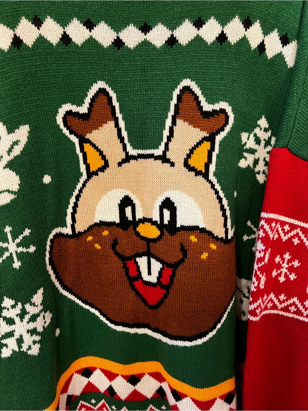 Pokémon Center Holiday Christmas Ugly Sweater Stantler Reindeer 2XL - Picture 4 of 9